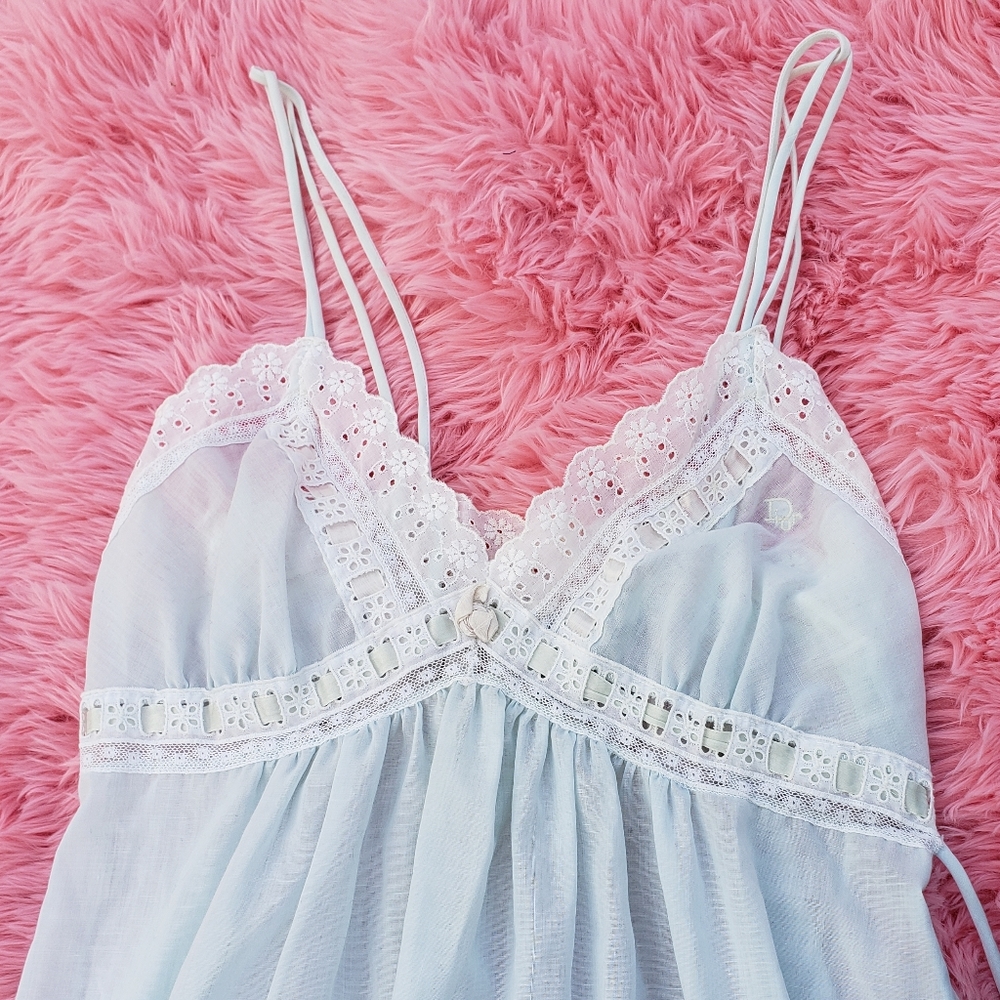 Christian dior blue nightgown